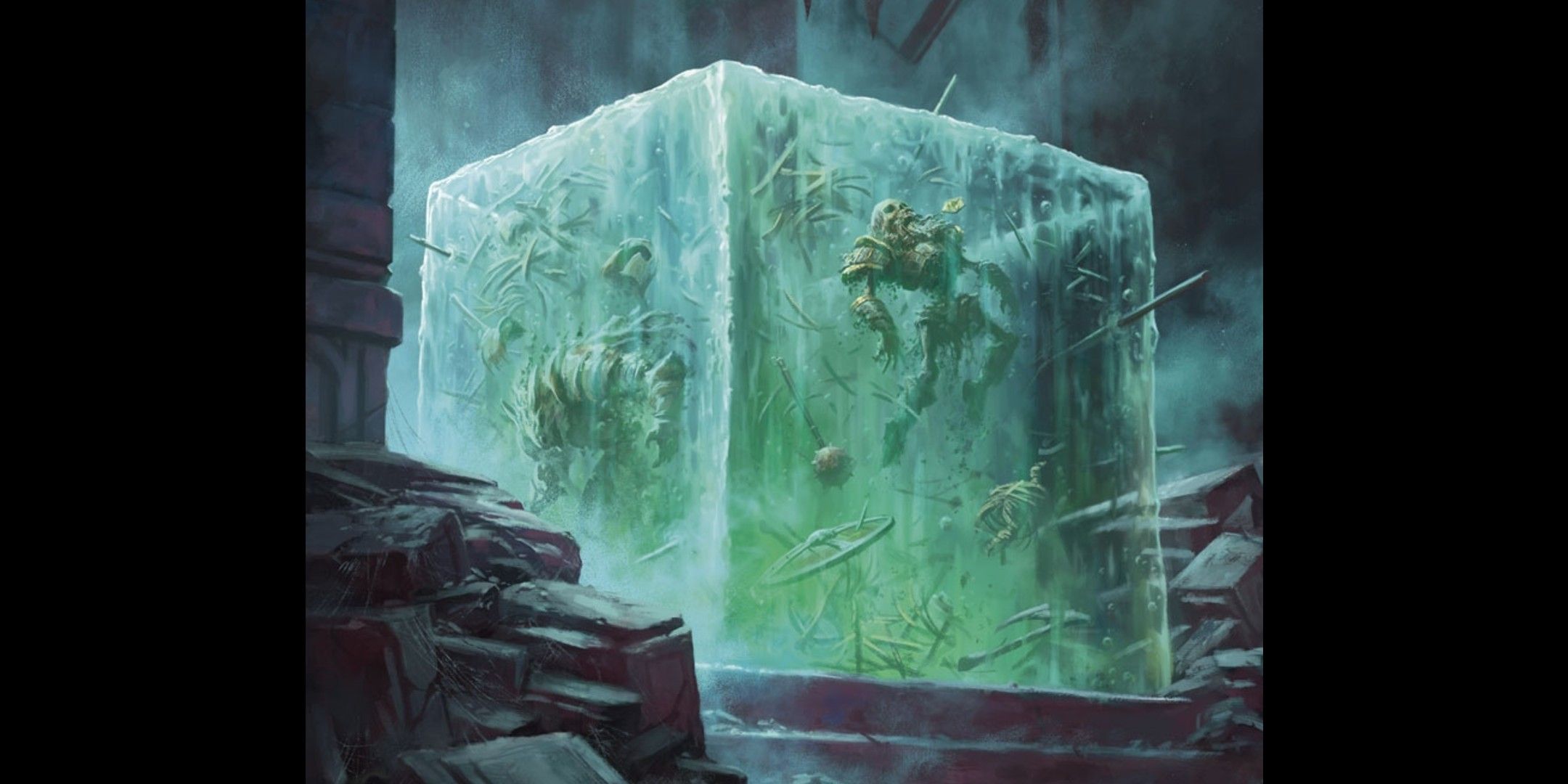 Dungeons & Dragons image showing a gelatinous cube.