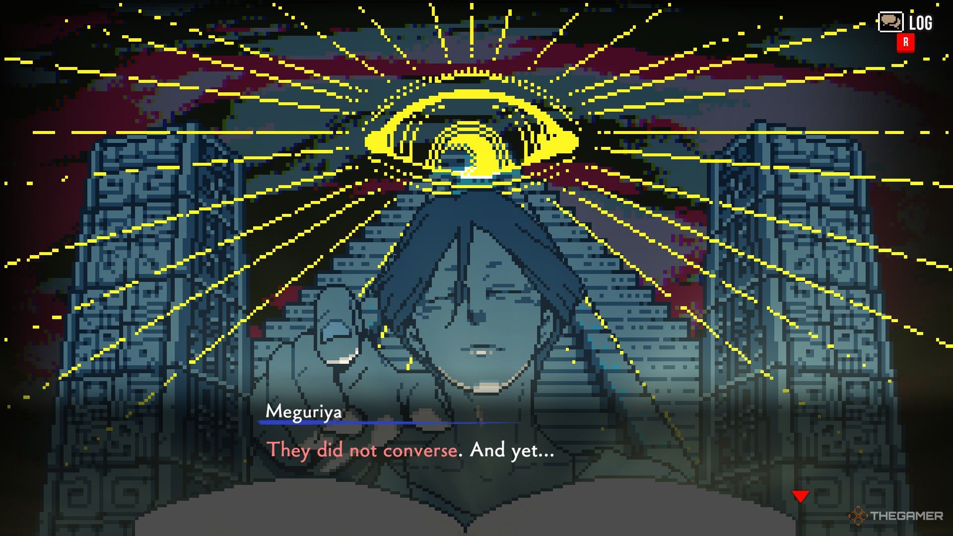 Meguriya uses his Eye Opener skill while he completes Identification Phase in Urban Myth Dissolution Center.