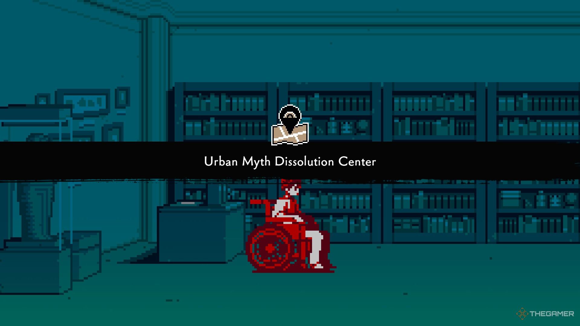 The player control Director Meguriya in Urban Myth Dissolution Center.