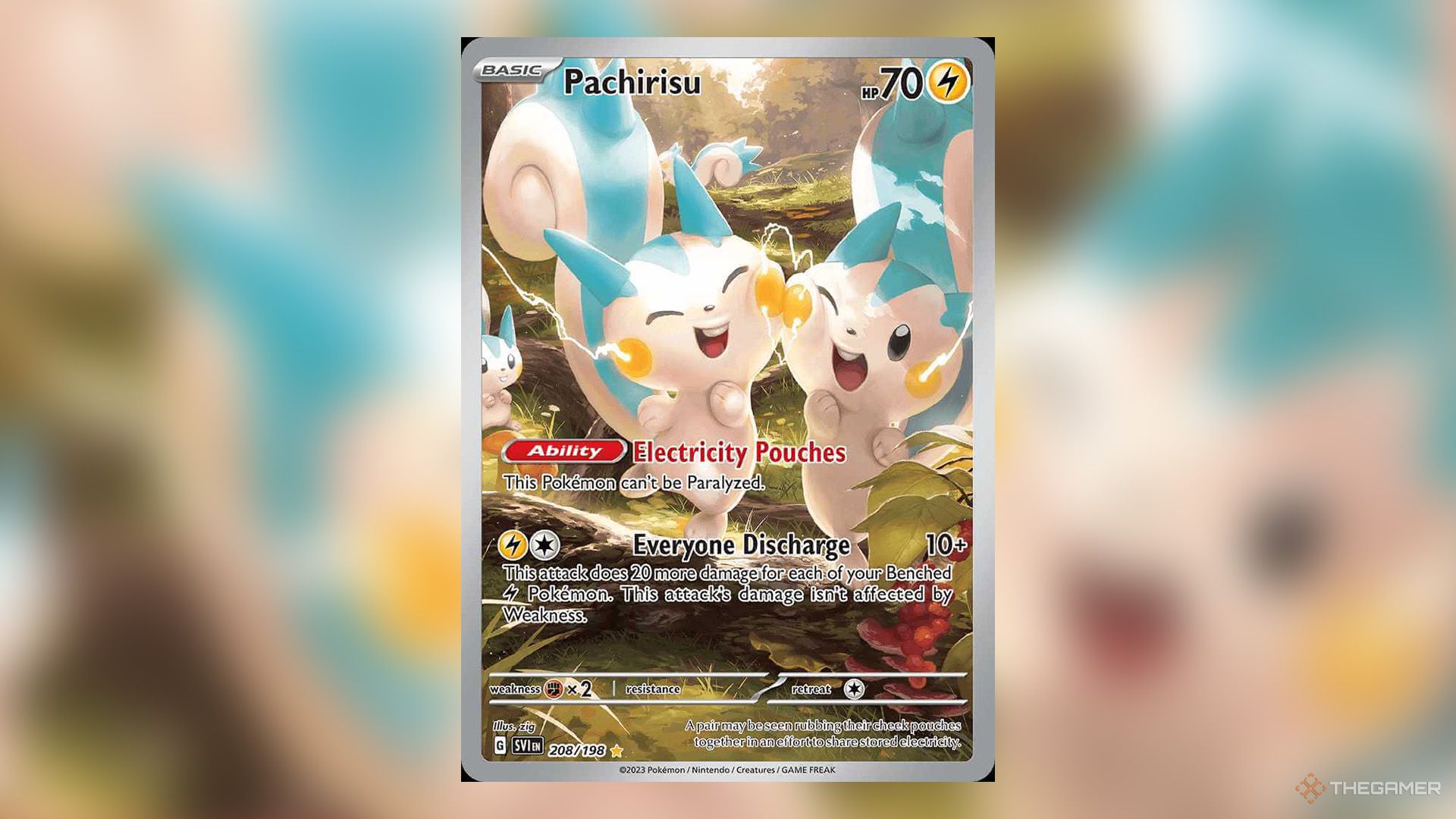 Pachirisu from Scarlet & Violet Booster Pack in Pokemon TCG.