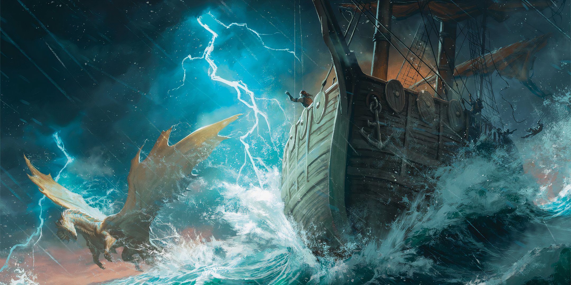 A ship in a storm in Dungeons & Dragons.