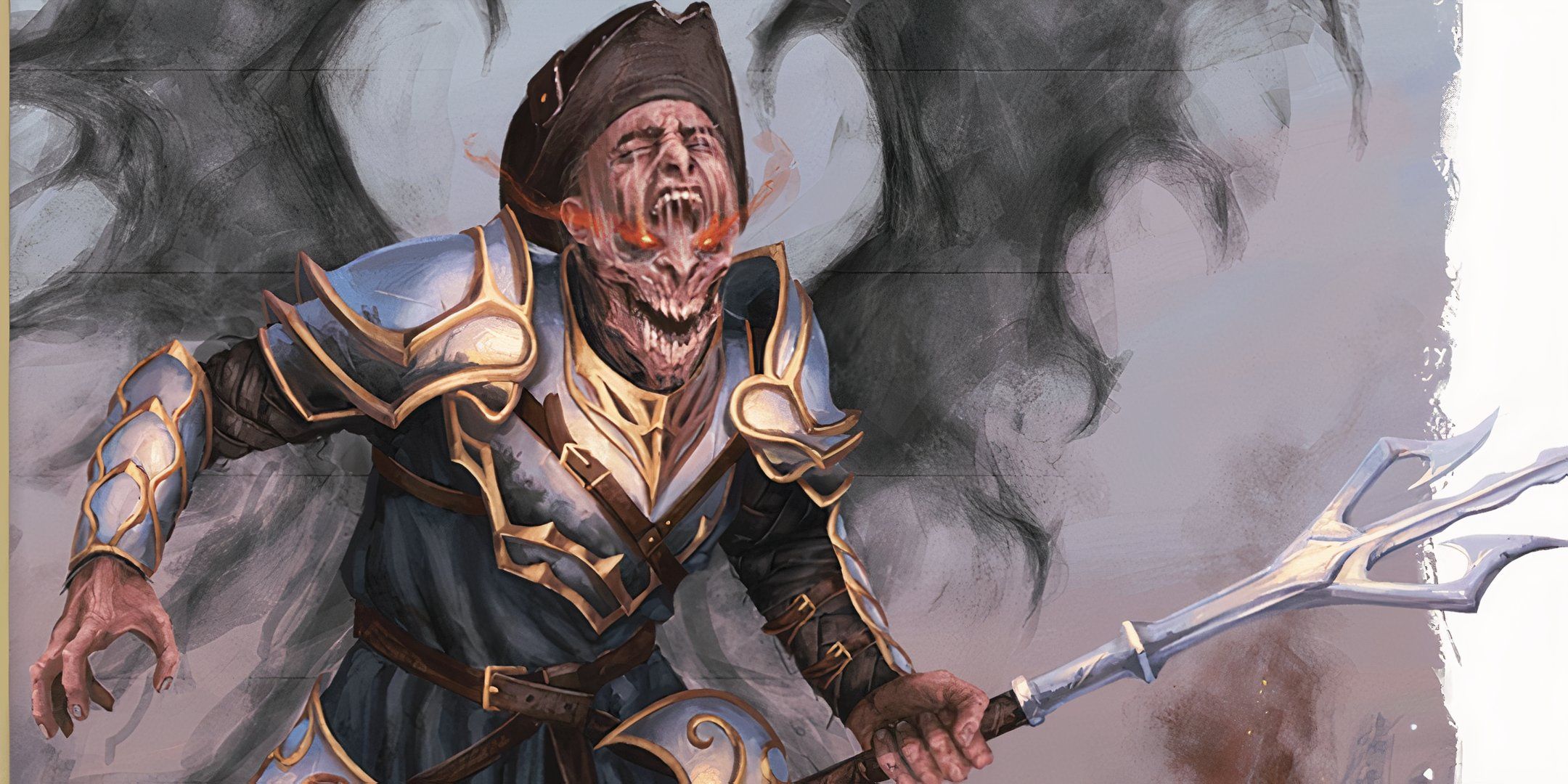 An adventurer is afflicted with a magical demonic curse in Dungeons & Dragons.