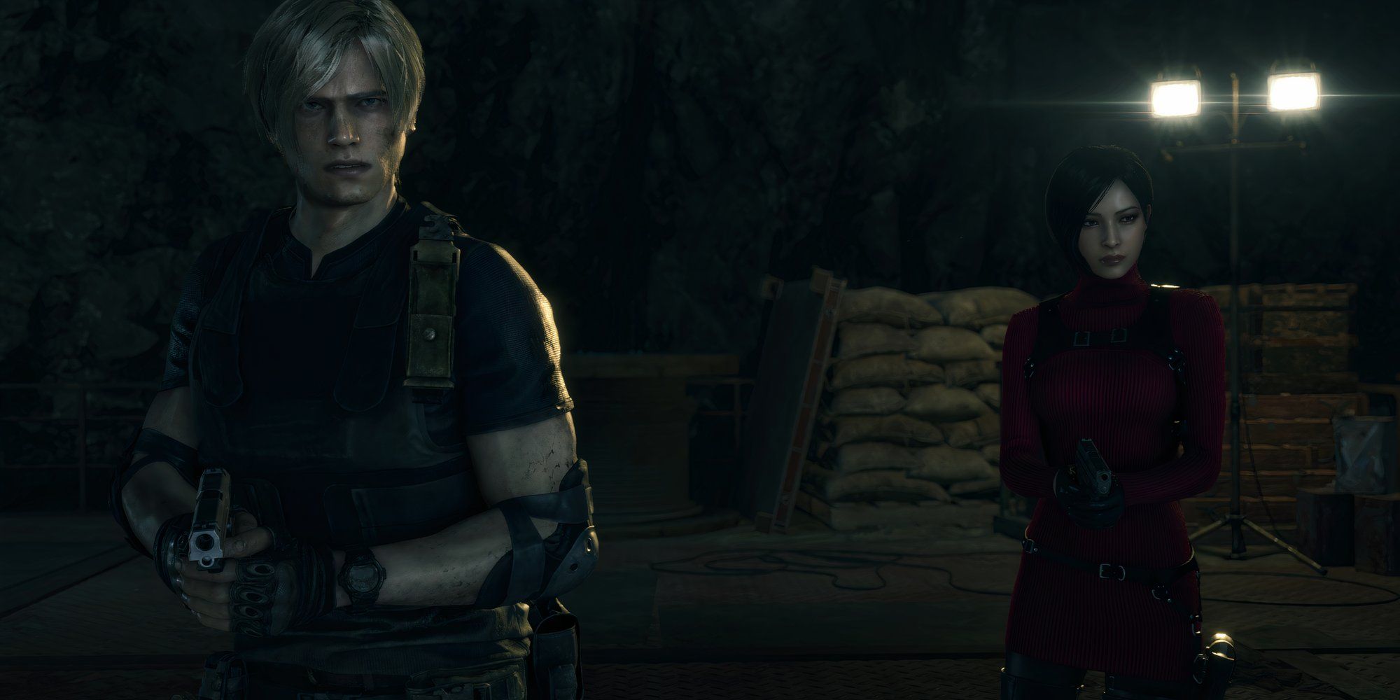 Leon and Ada in Resident Evil 4 Remake