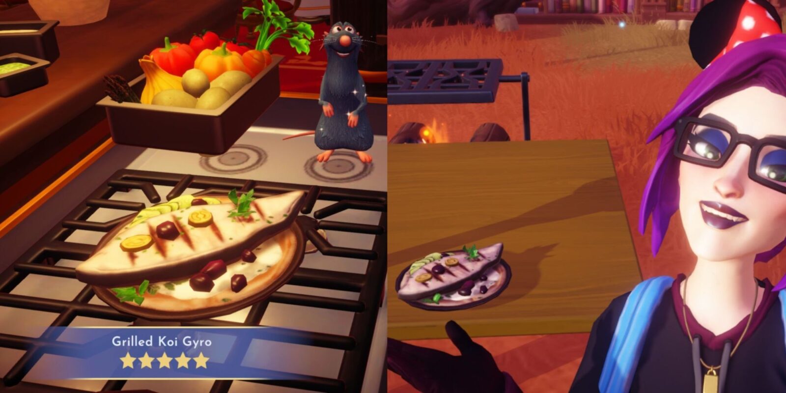 How to Make Grilled Koi Gyro in Disney Dreamlight Valley