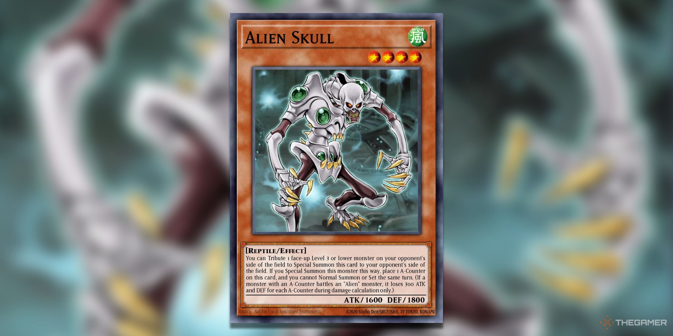 Alien Skull Yu-Gi-Oh! TCG Card Art.