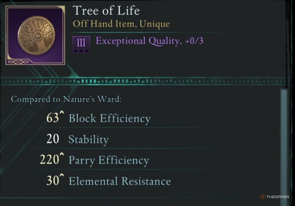 Avowed Tree Of Life unique item description