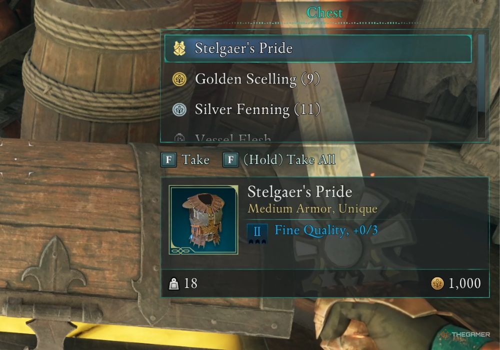 Avowed Stelgaer's Pride location on ground.