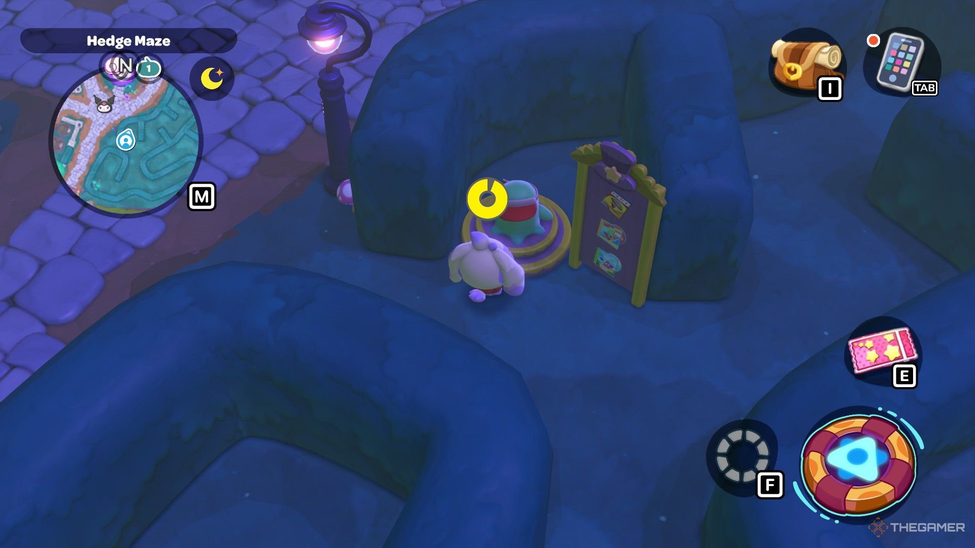 The Boggling For Apples Minigame is shown in Hello Kitty Island Adventure.