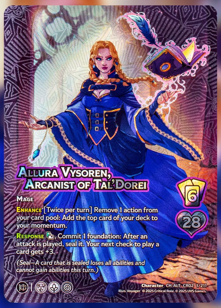 Allura Vysoren, Arcanist of Tal'Dorei foil