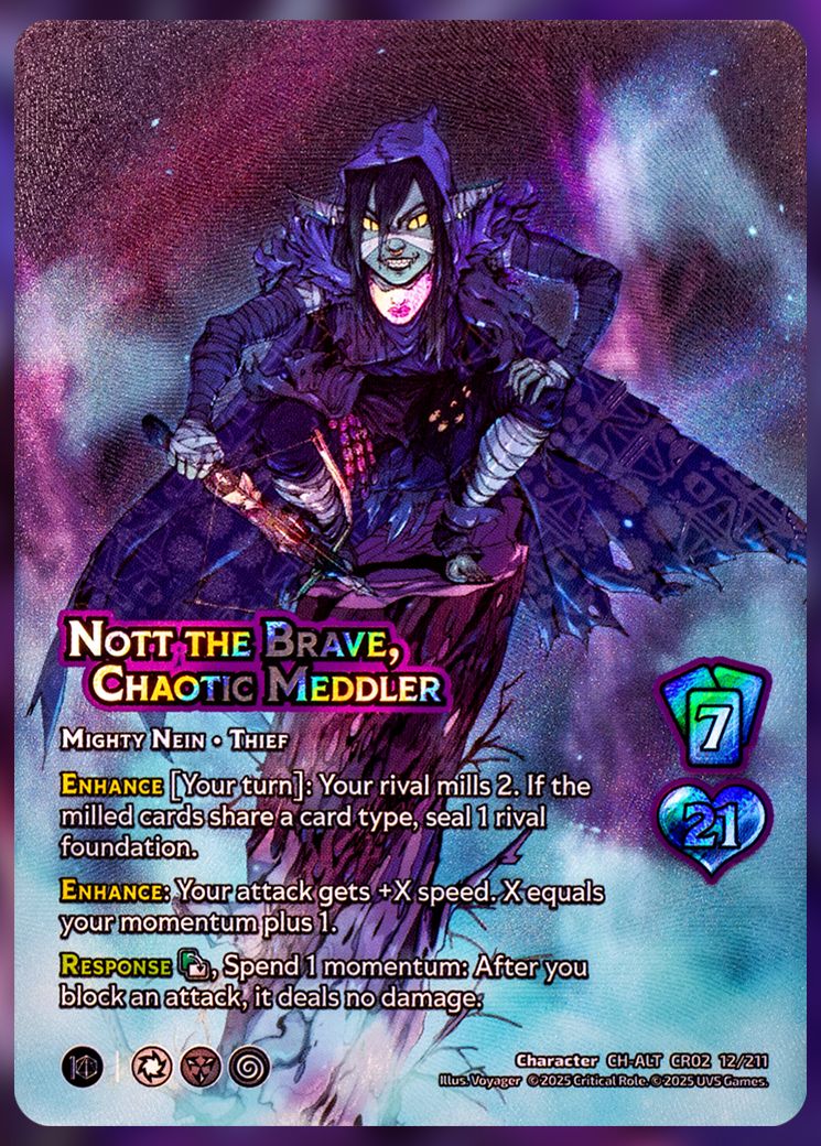 Nott the Brave, Chaotic Meddler foil