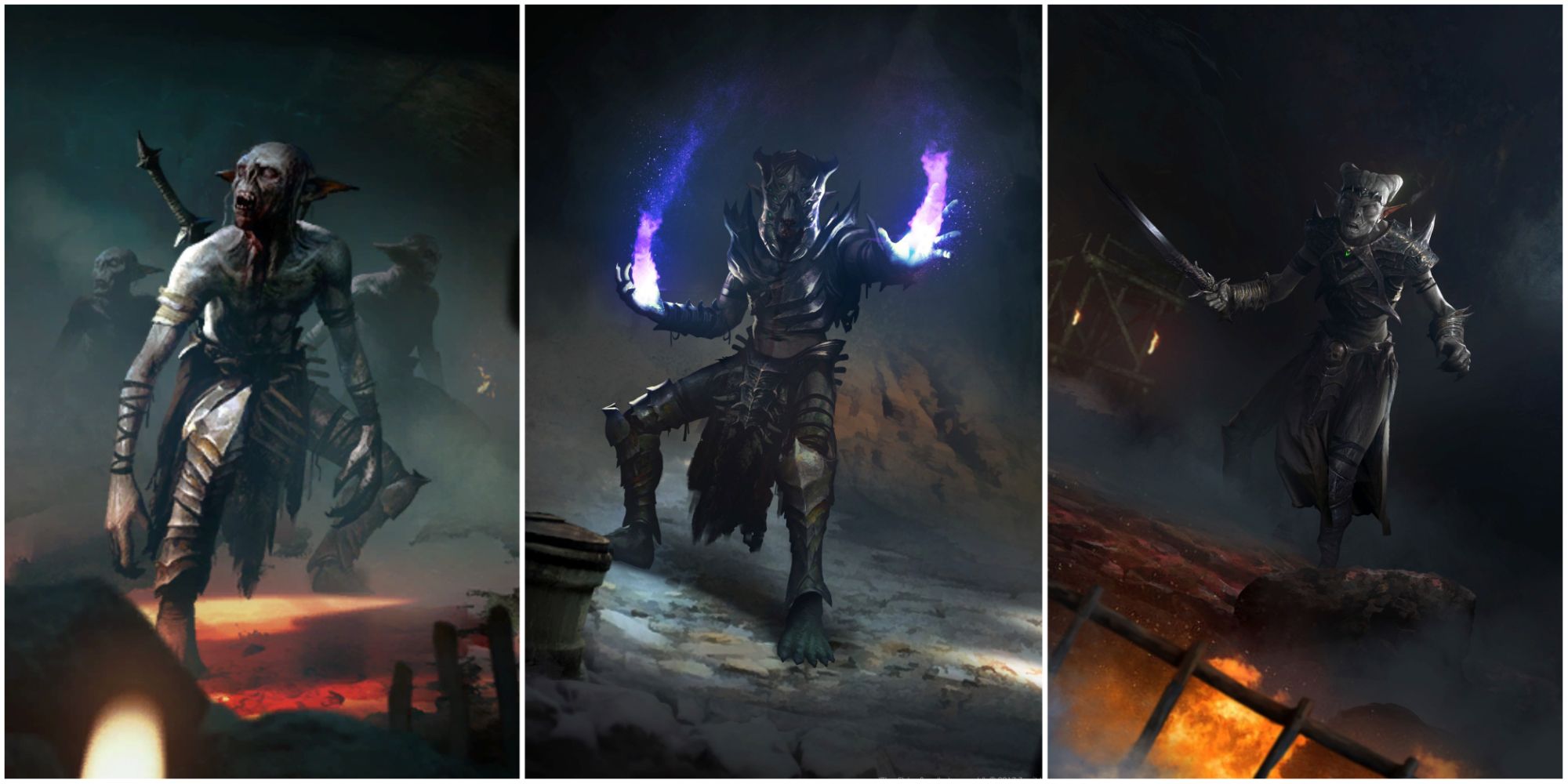 The Elder Scrolls Falmer Card Art Blades