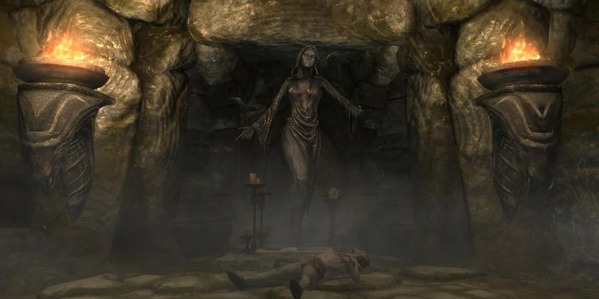 A statue of Nocturnal during the Third Trial.