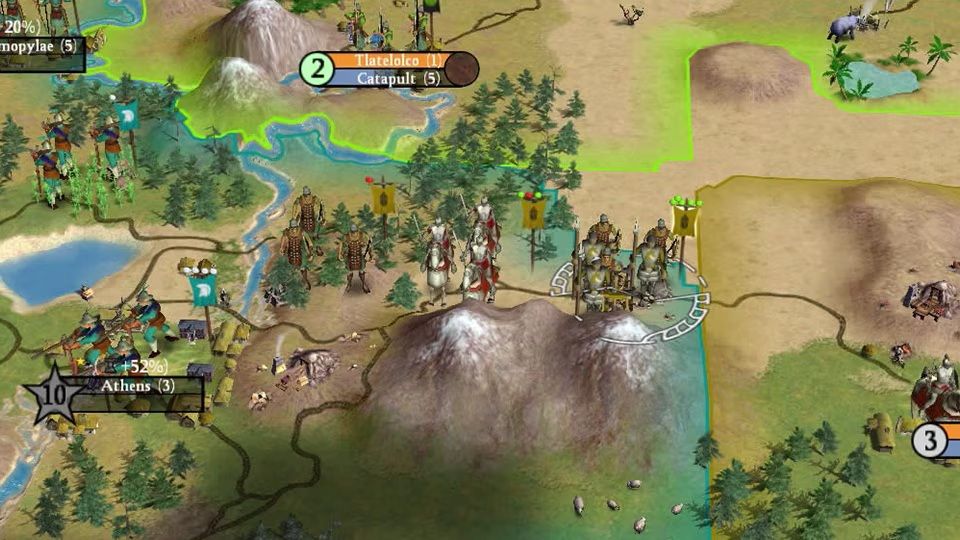 A map of Civilization 4