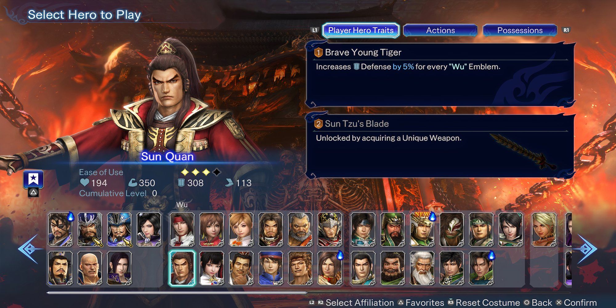 Sun Quan in Warriors Abyss