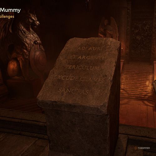 The player takes the photo of the Courtyard Plaque in Indiana Jones And The Great Circle