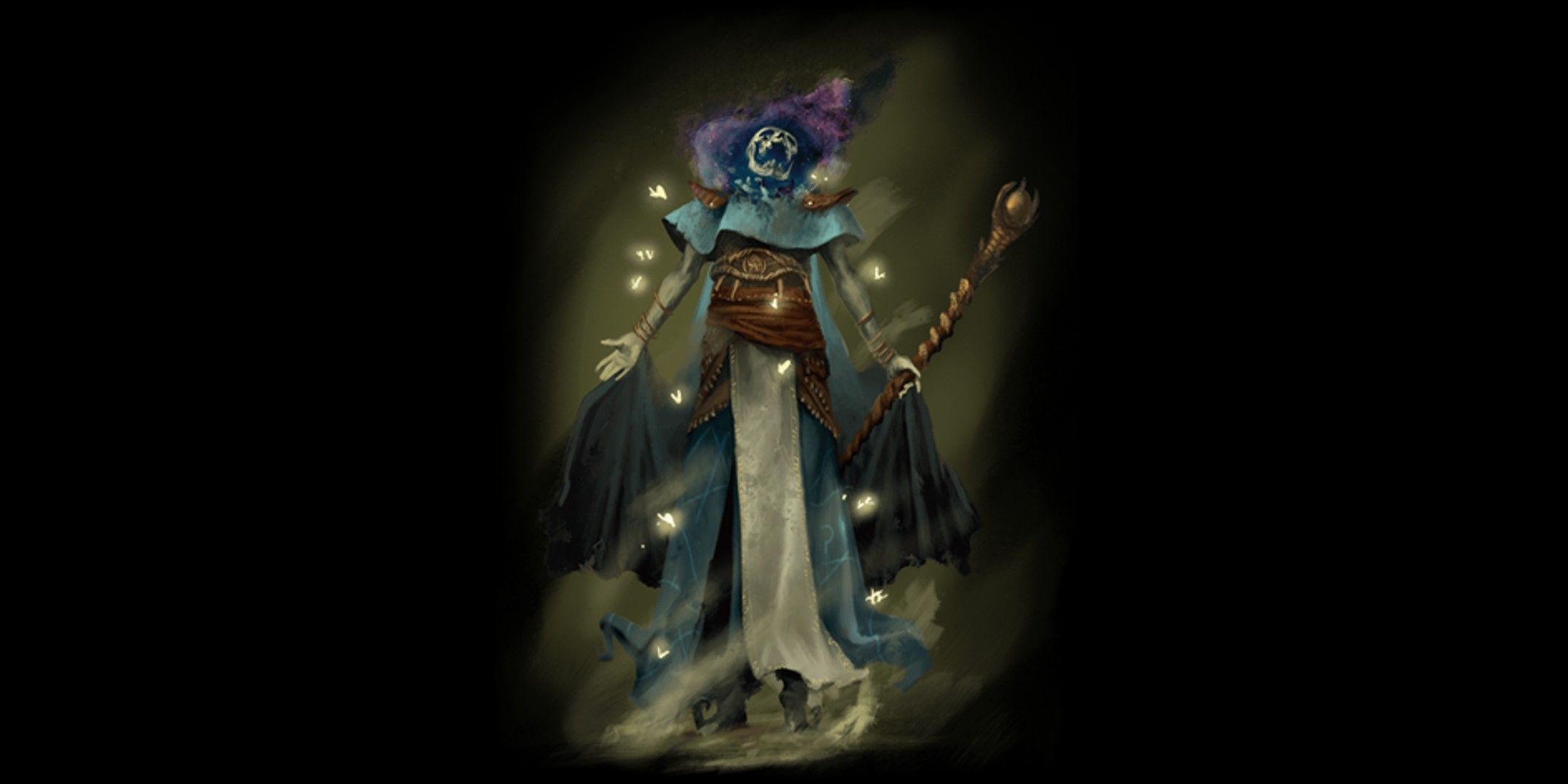 Dungeons & Dragons image showing an undead spellcaster.