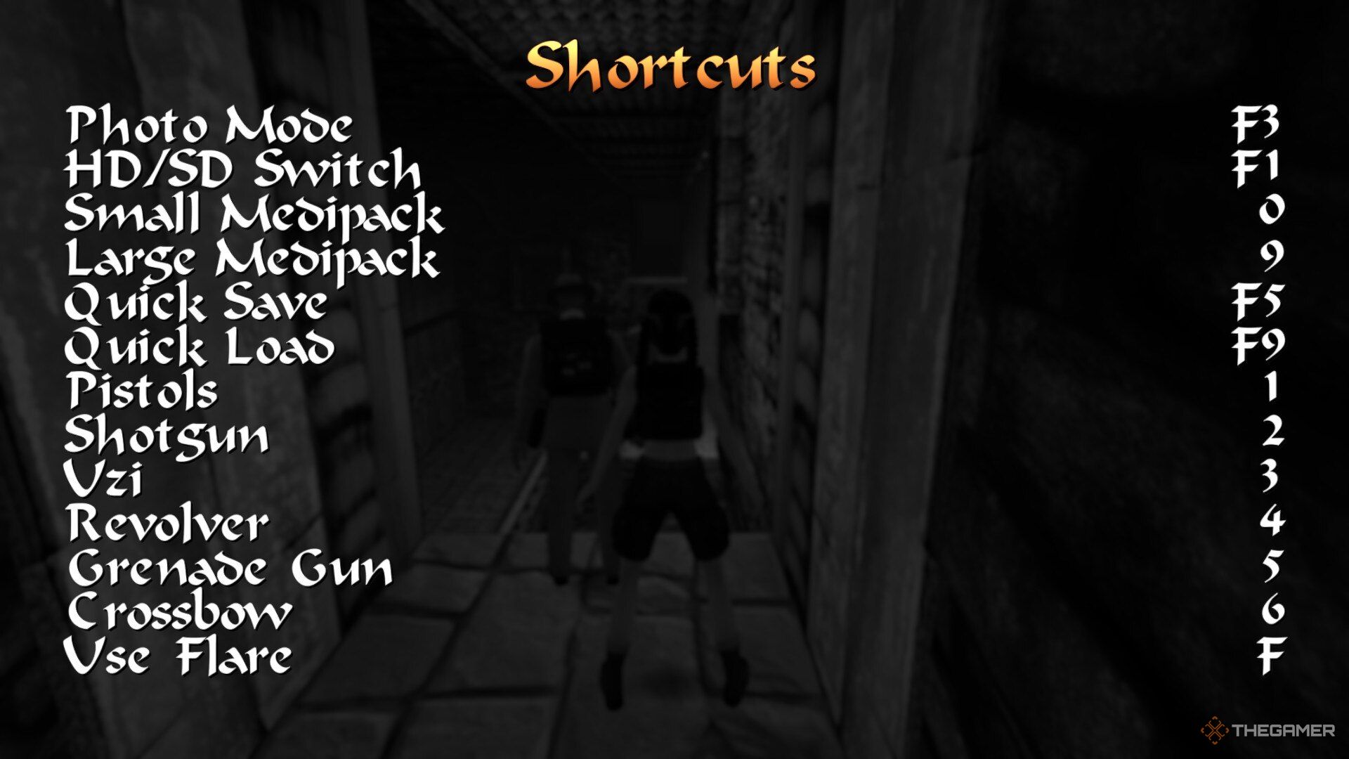 Shortcuts in Tomb Raider 4.