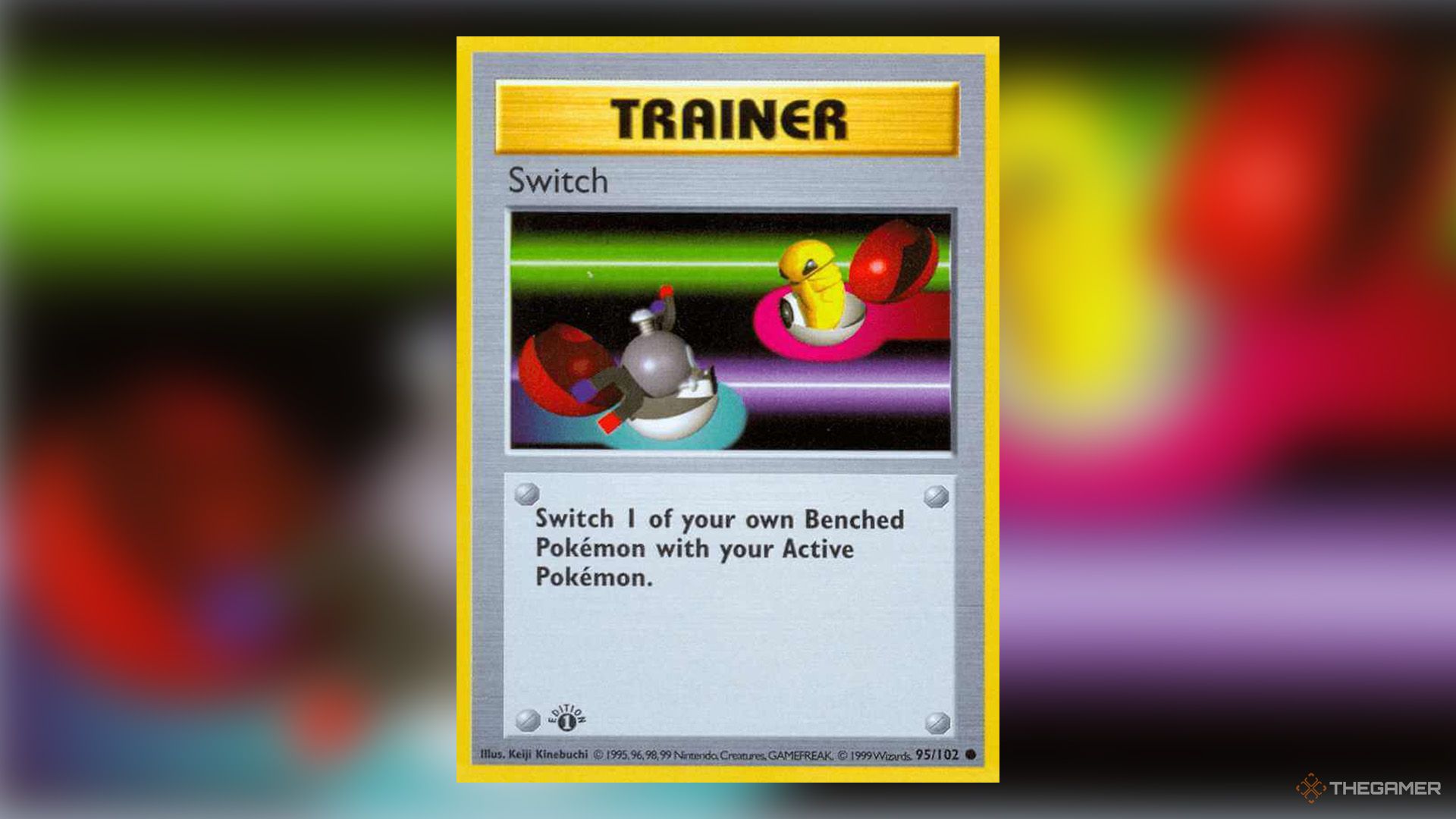 Switch trainer card from Base Set in Pokemon TCG.