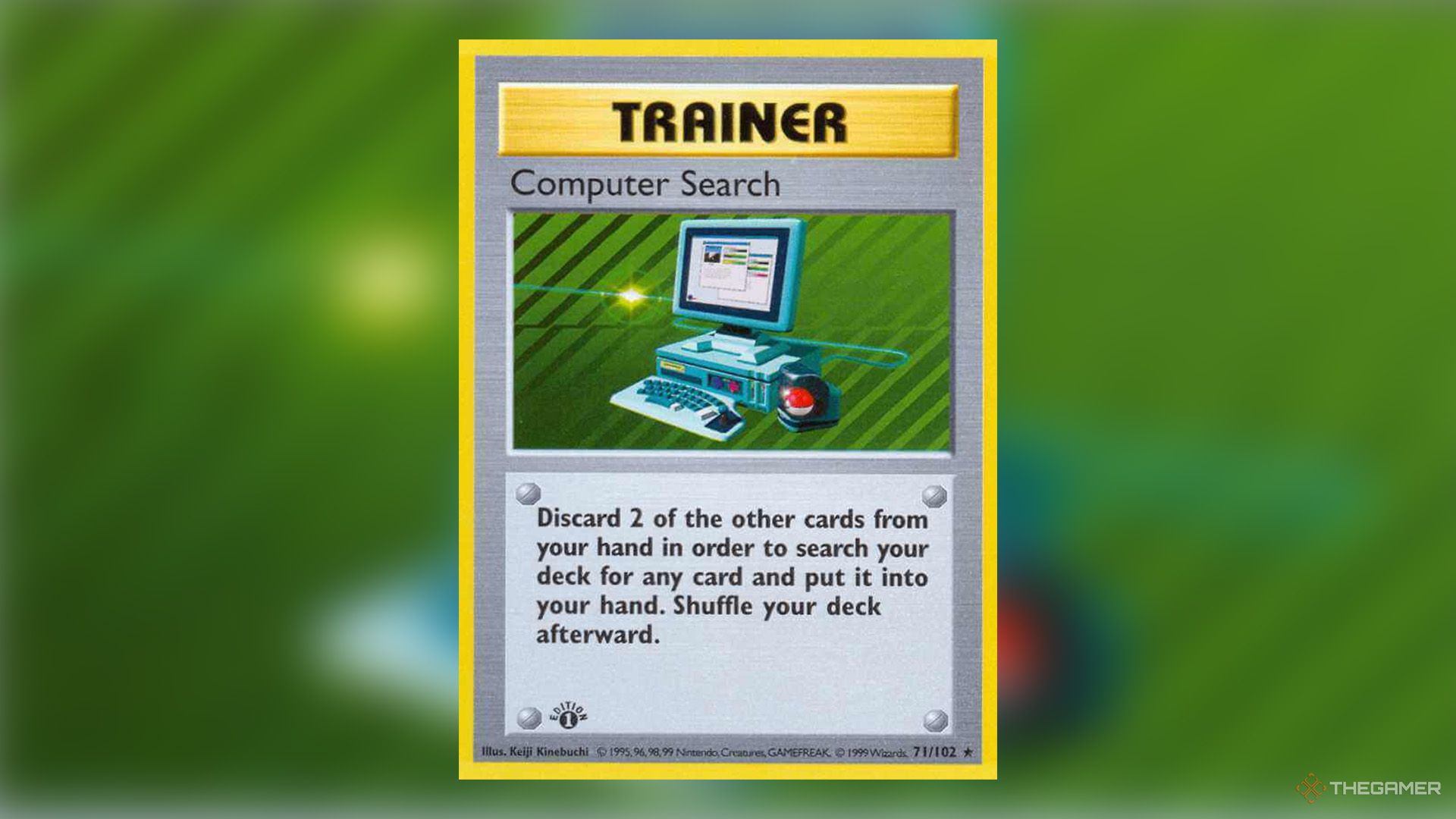 Computer Search trainer card from Base Set in Pokemon TCG.