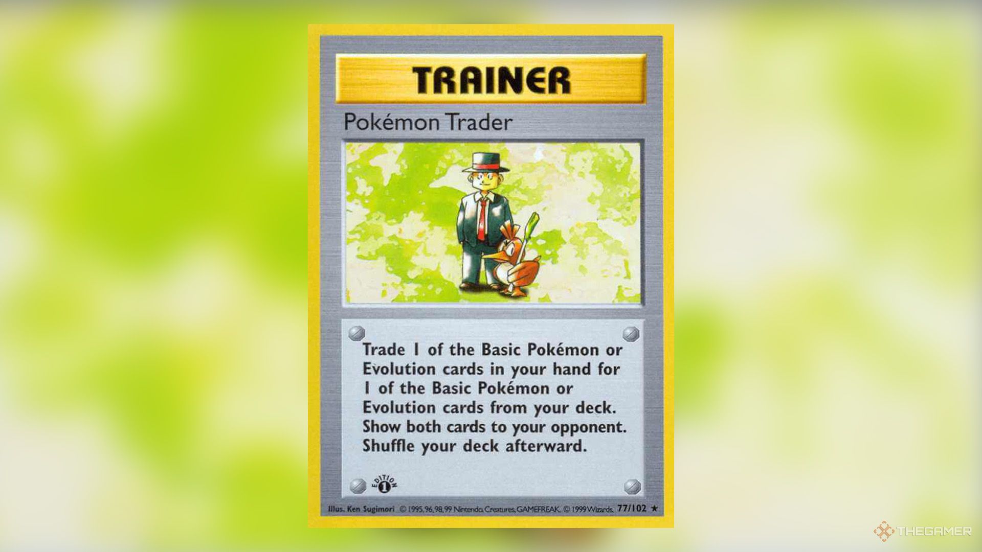 Pokemon Trainer card from Base Set in Pokemon TCG.