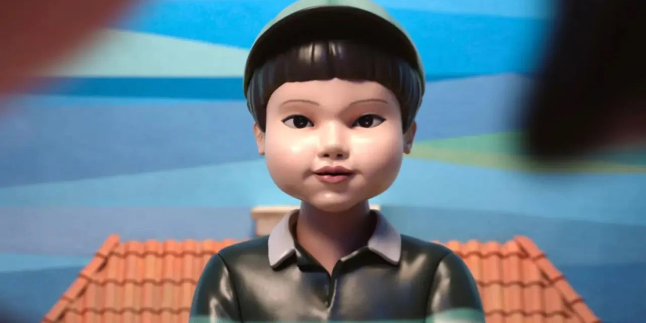 A robot little boy named Cheol-su from season 3 of Squid Game. 