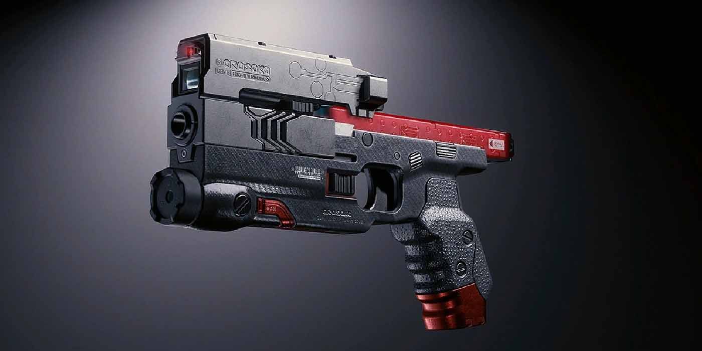 Smart Weapons in Cyberpunk 2077. The HJKE-11 smart pistol.