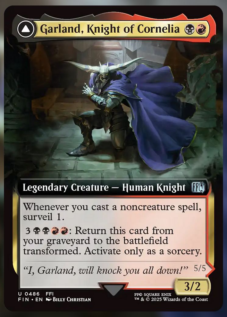 Garland, Knight of Cornelia extended