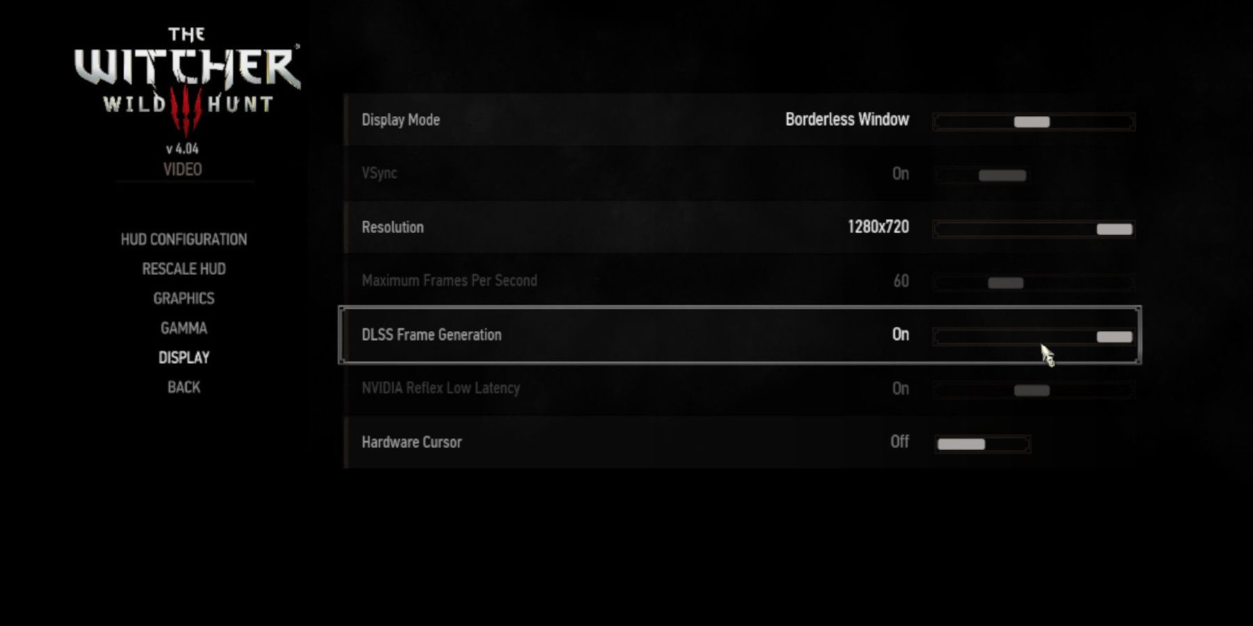 Steam Deck - Enabling DLSS Frame Generation in The Witcher 3