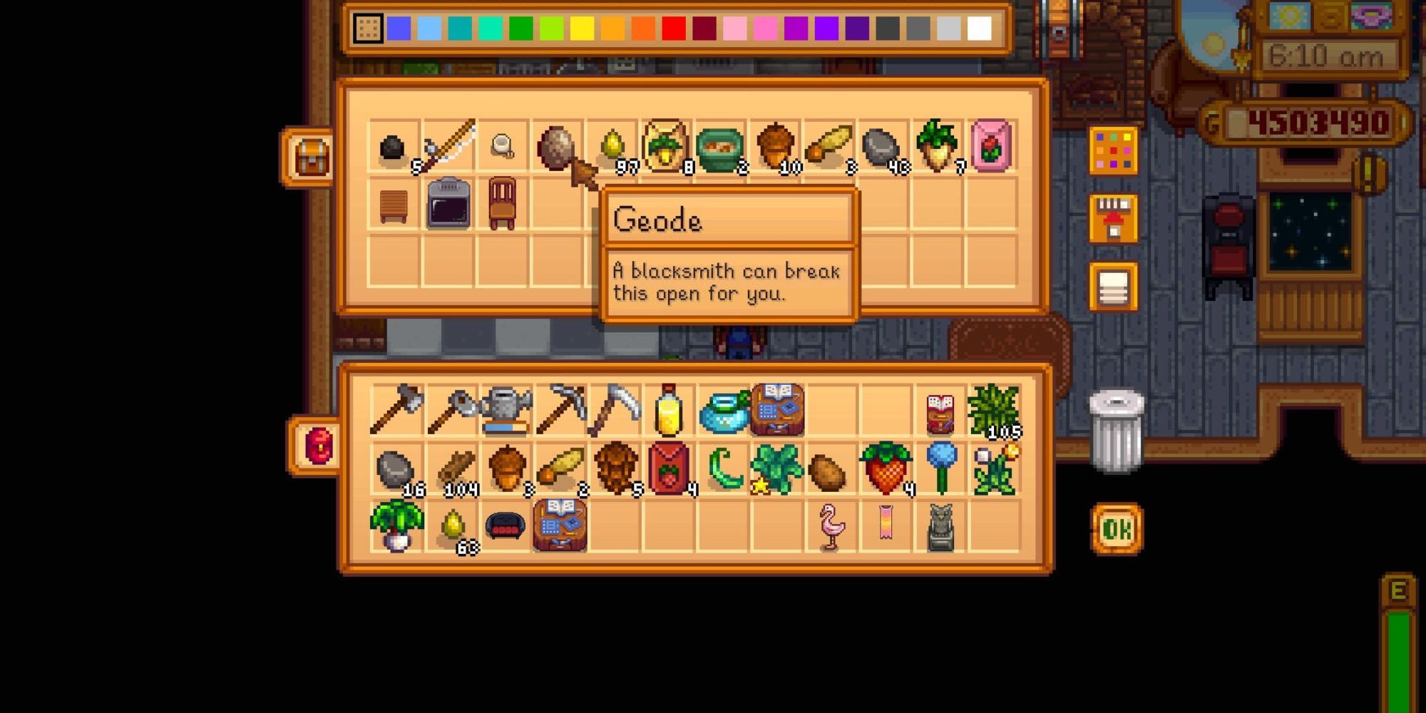 geodes in stardew valley