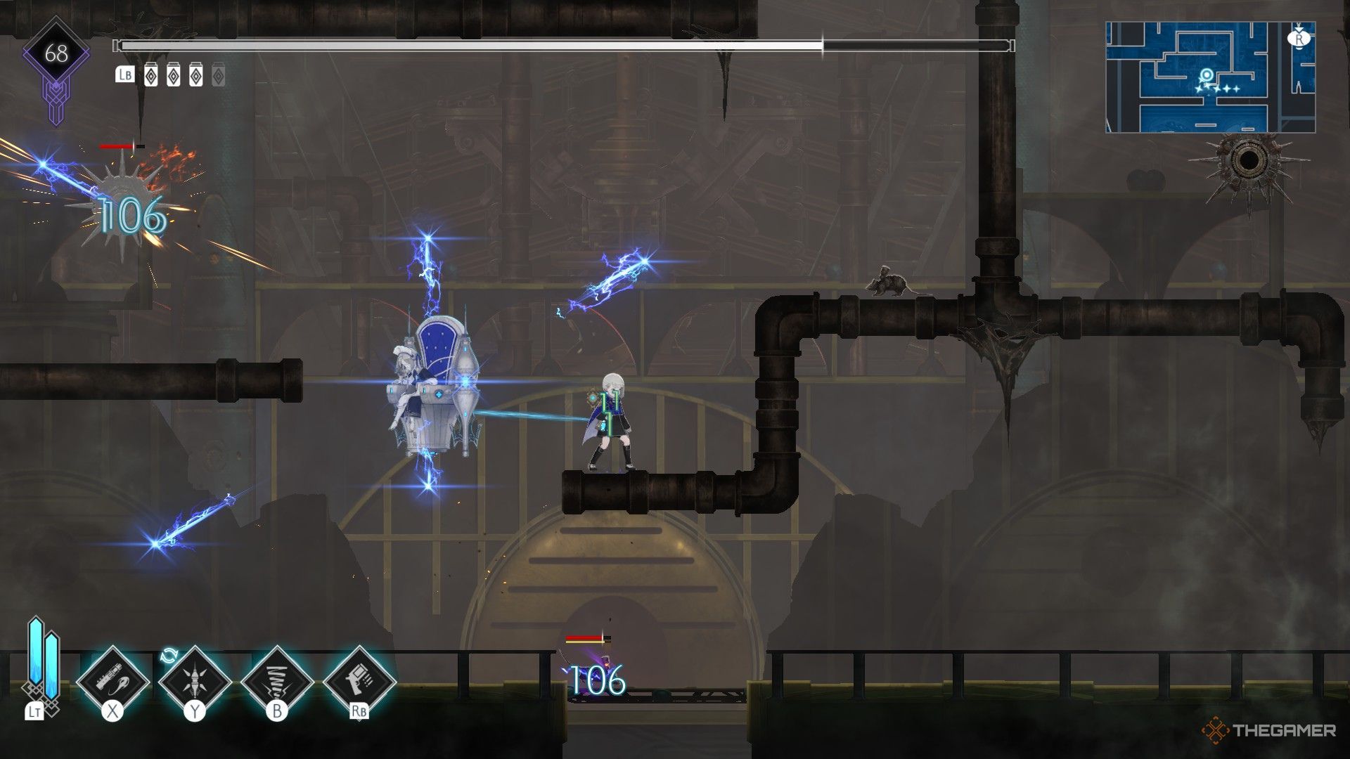 The image shows Lorna's Light Show skill in Ender Magnolia: Bloom In The Mist.