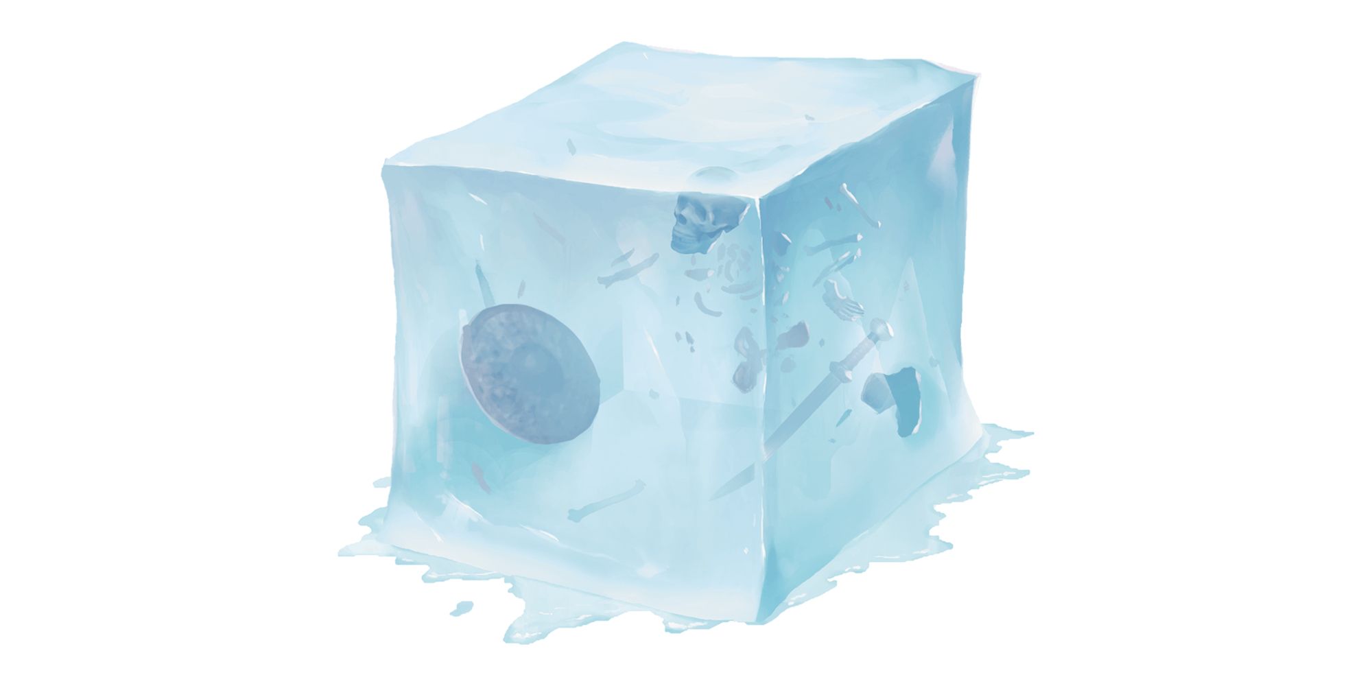 Gelatinous Cube with items stuck inside