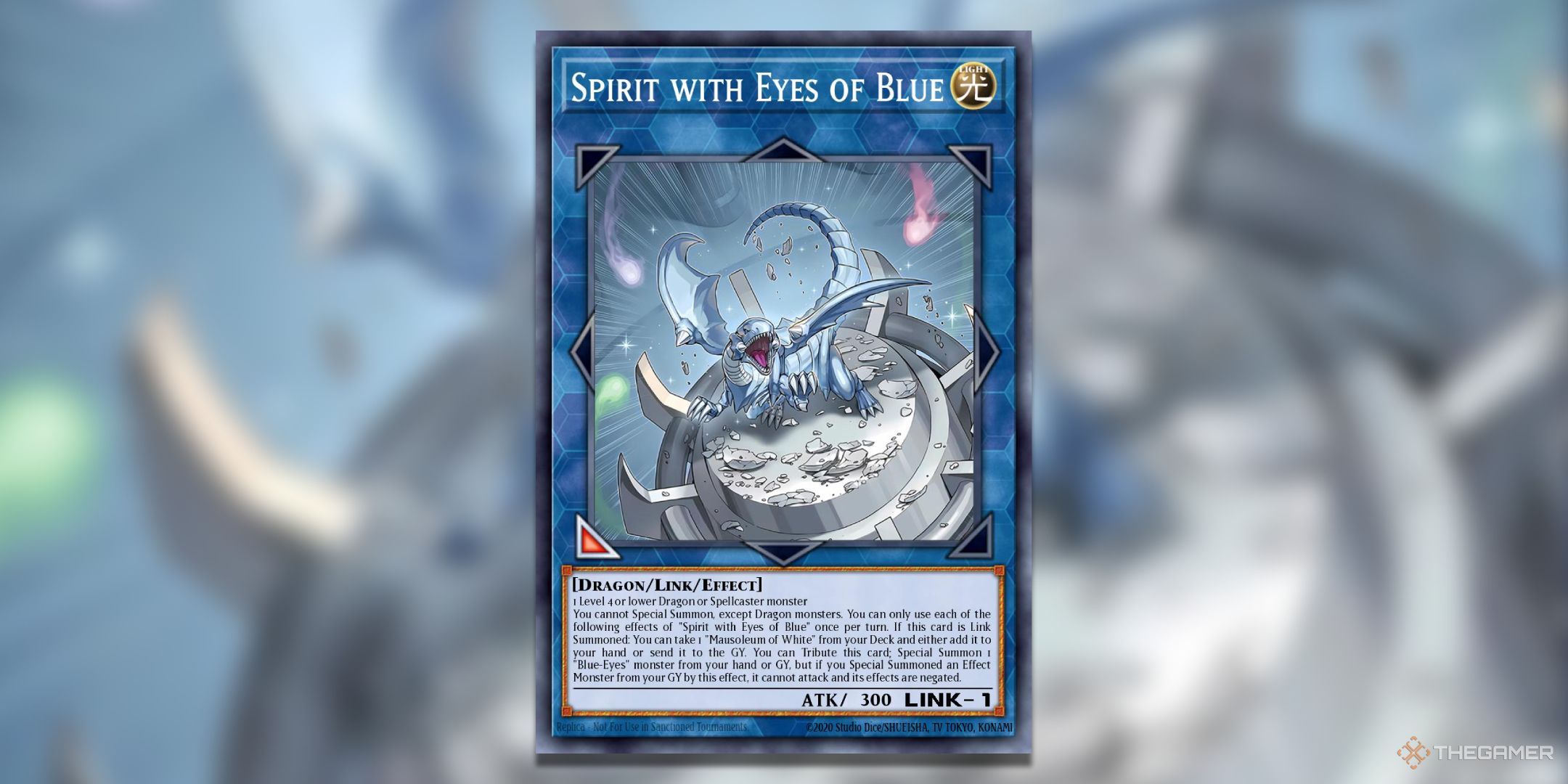 Spirit With Eyes of Blue Yu-Gi-Oh! TCG Blue Eyes White Destiny Structure Deck Card Art.