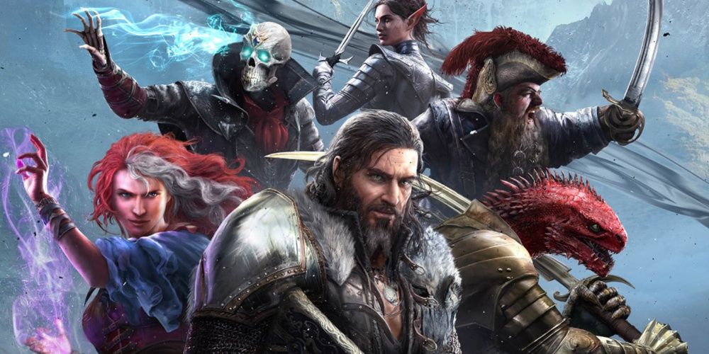 The main playable characters of Divinity Original Sin 2 posing dramatically.