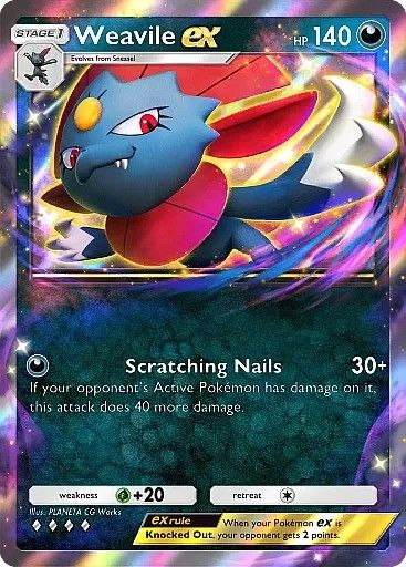 Weavile ex in Pokemon TCG Pocket