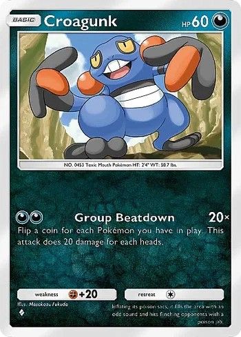 Croagunk in Pokemon TCG Pocket