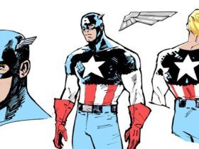 Captain America character designs by Valerio Schiti