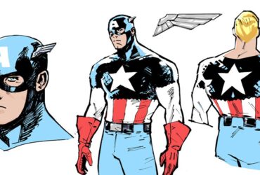 Captain America character designs by Valerio Schiti