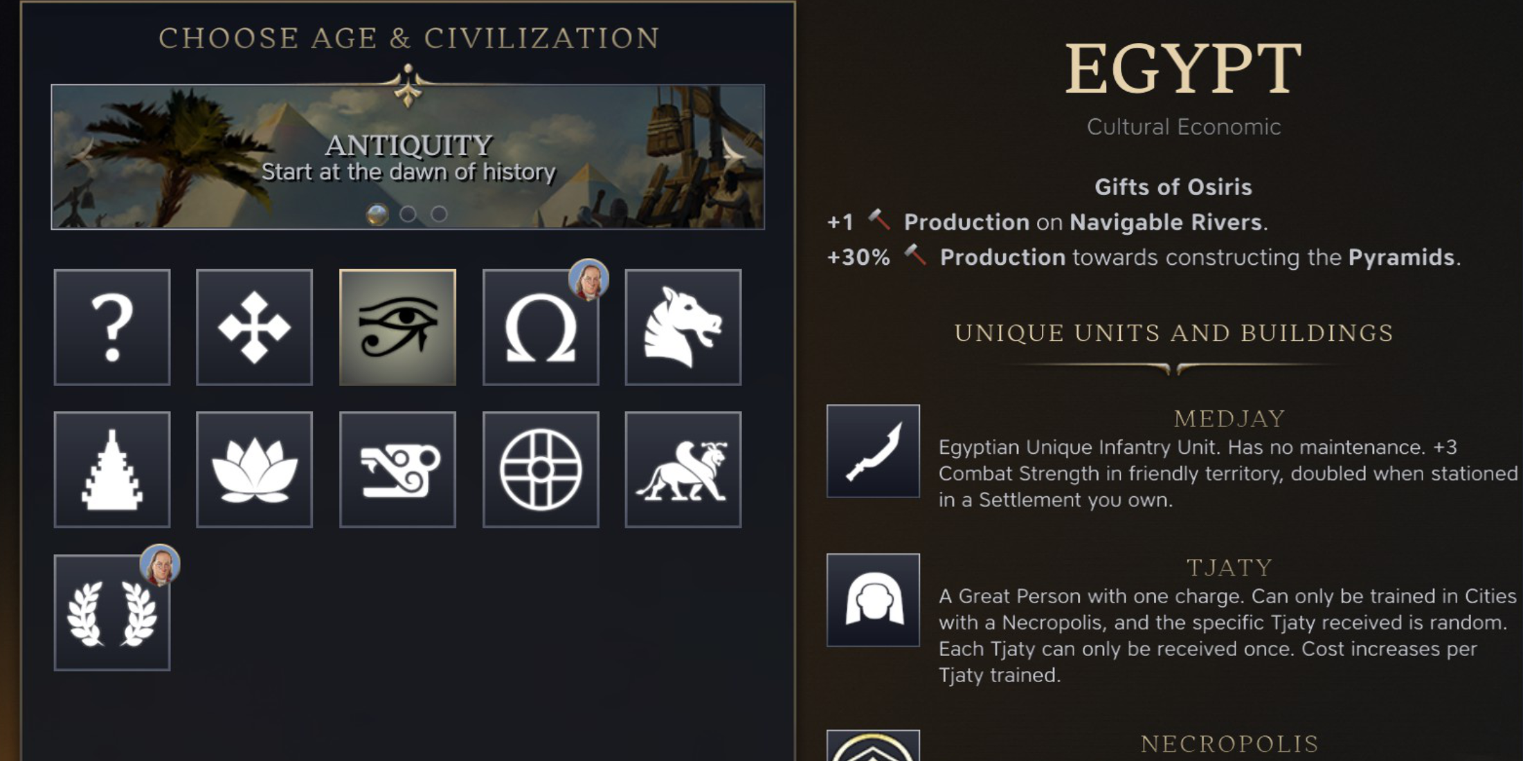 Civilization VII Antiquity Civs Tier List Every Antiquity Civ Ranked Civ 7 Egypt