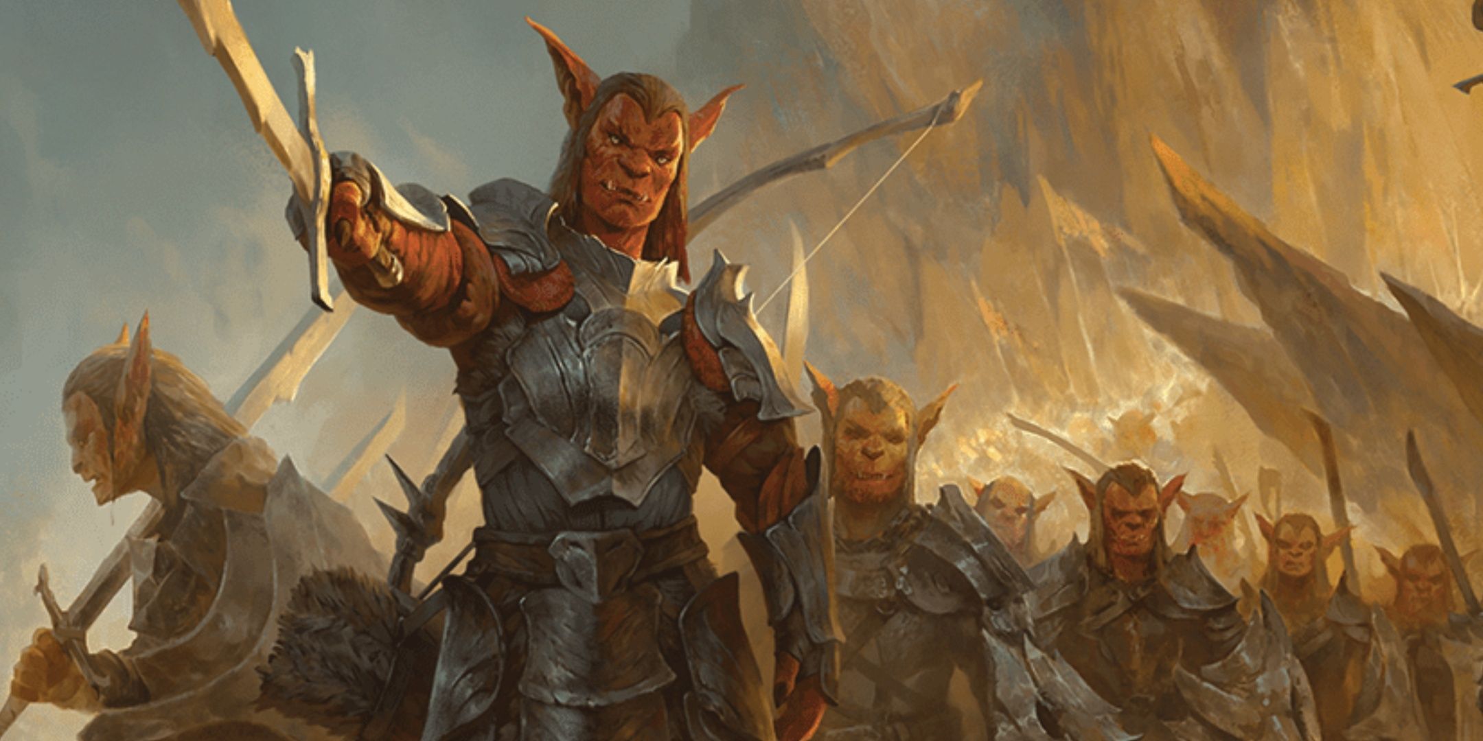 Hobgoblin Captain leading other Hobgoblins in Dungeons & Dragons.