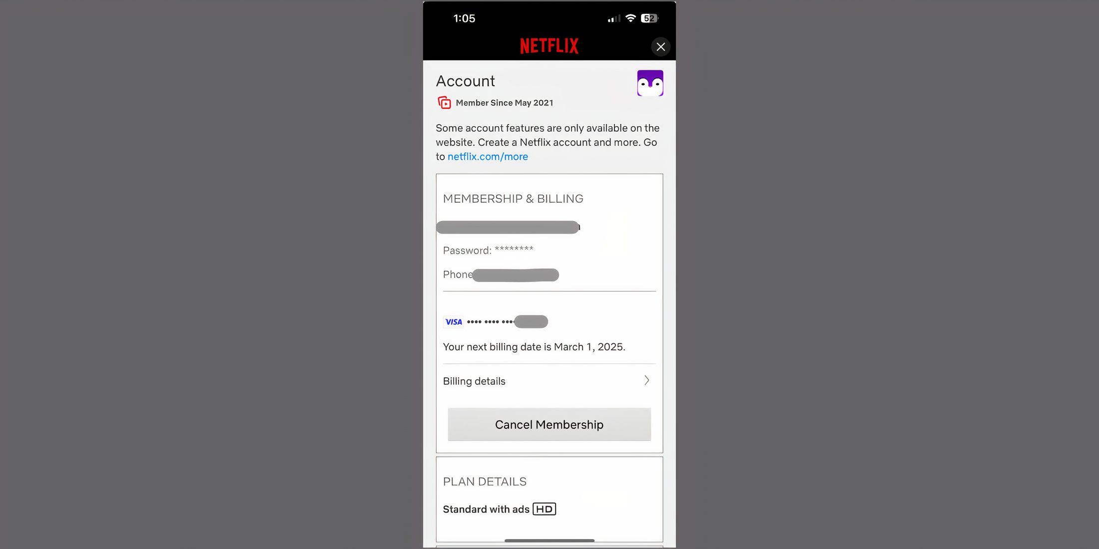 Netflix canclation app 