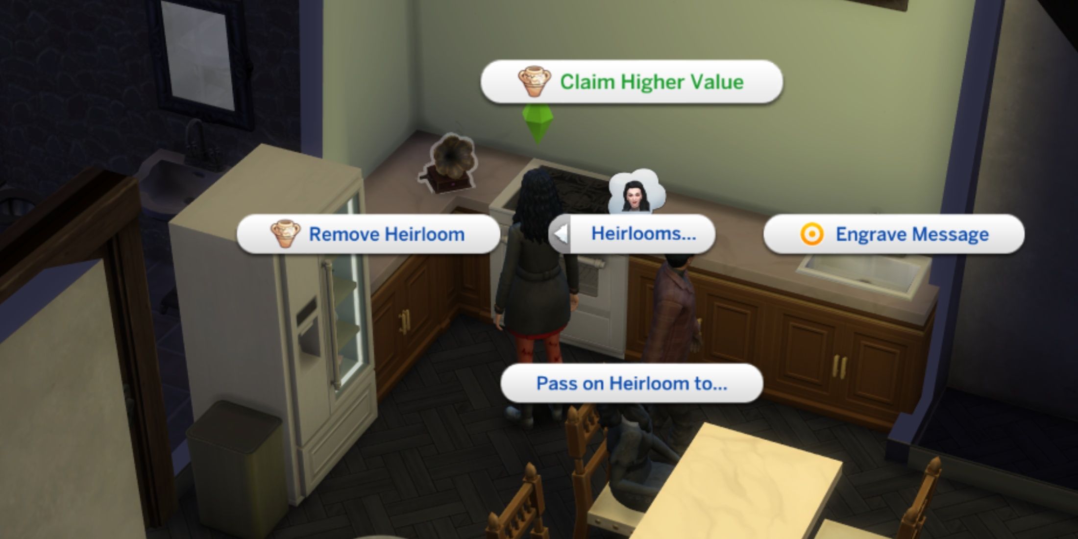 heirloom interactions the sims 4