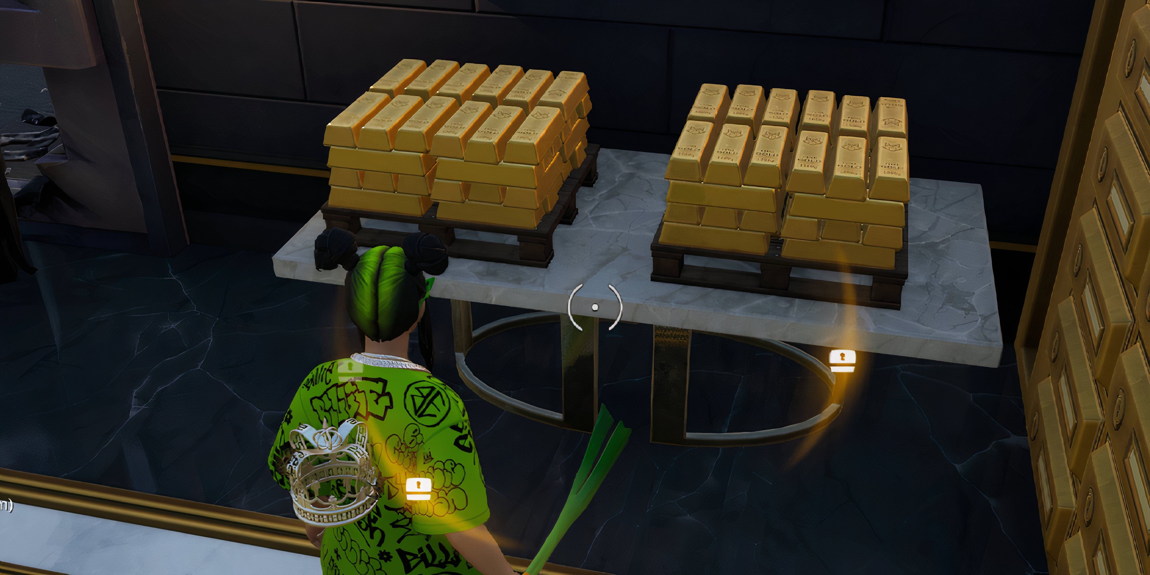 Gold bars in Fortnite.