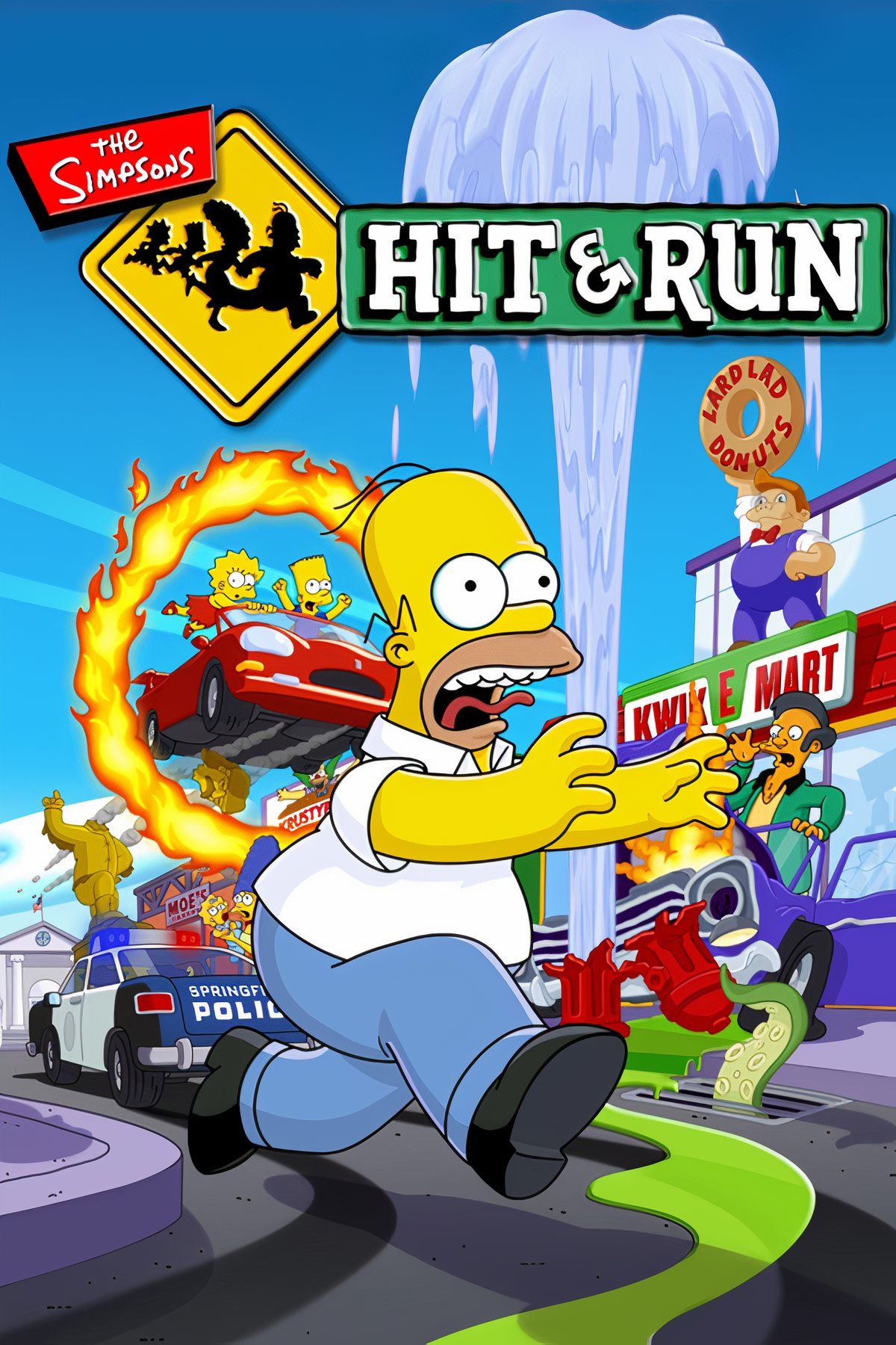 The Simpsons: Hit & Run Tag Page Cover Art