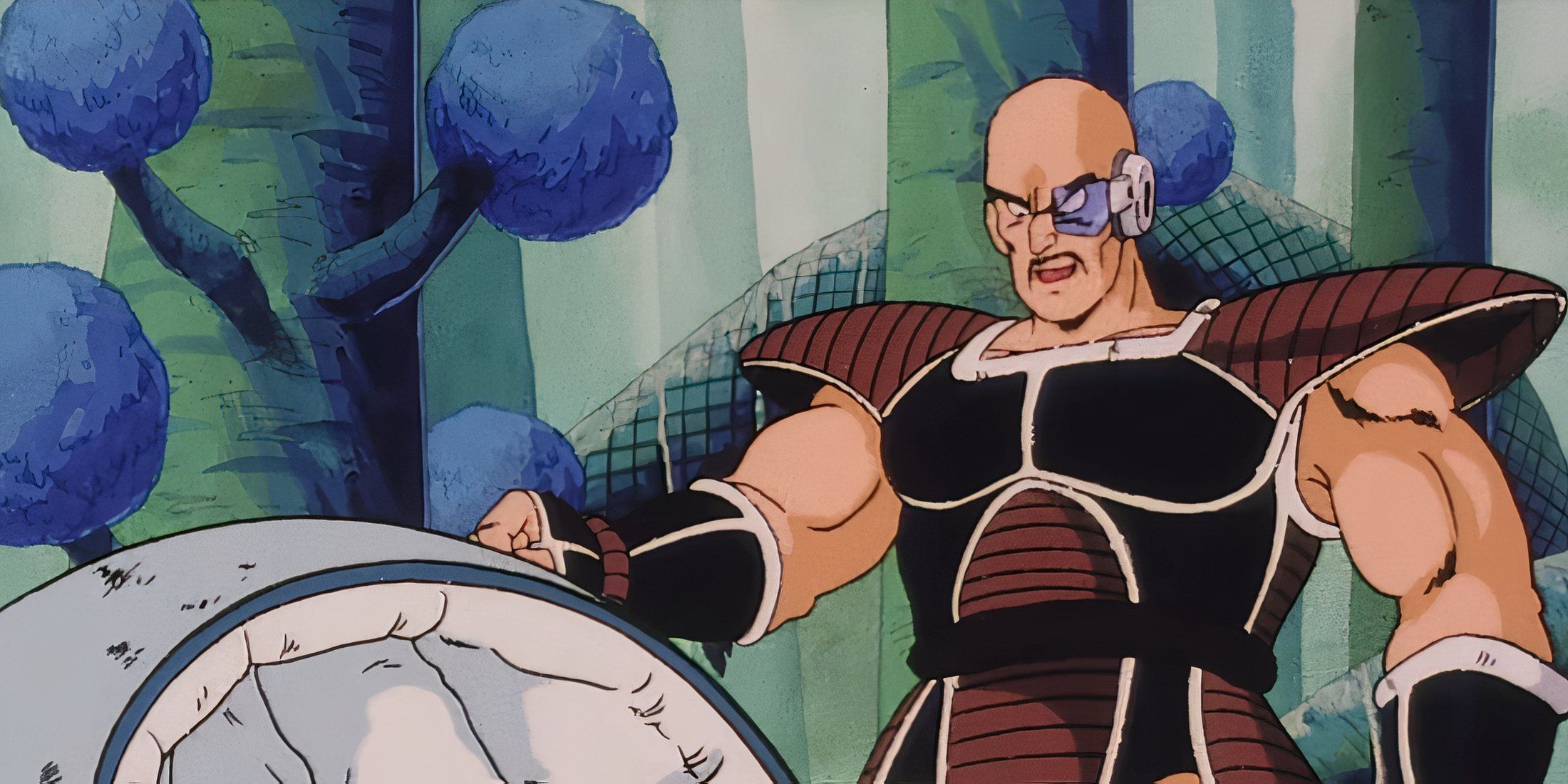 Nappa about to enter his Saiyan pod in Dragon Ball Z