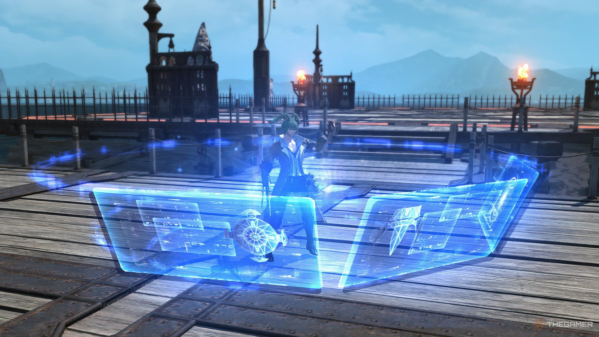 A Machinist using Analysis in Final Fantasy 14.