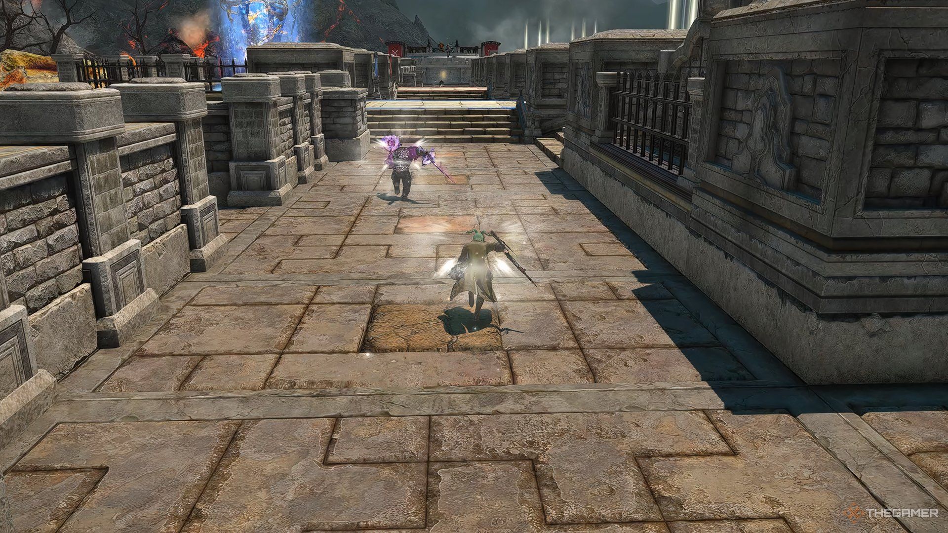 Running during a Crystalline Conflict match in Final Fantasy 14.