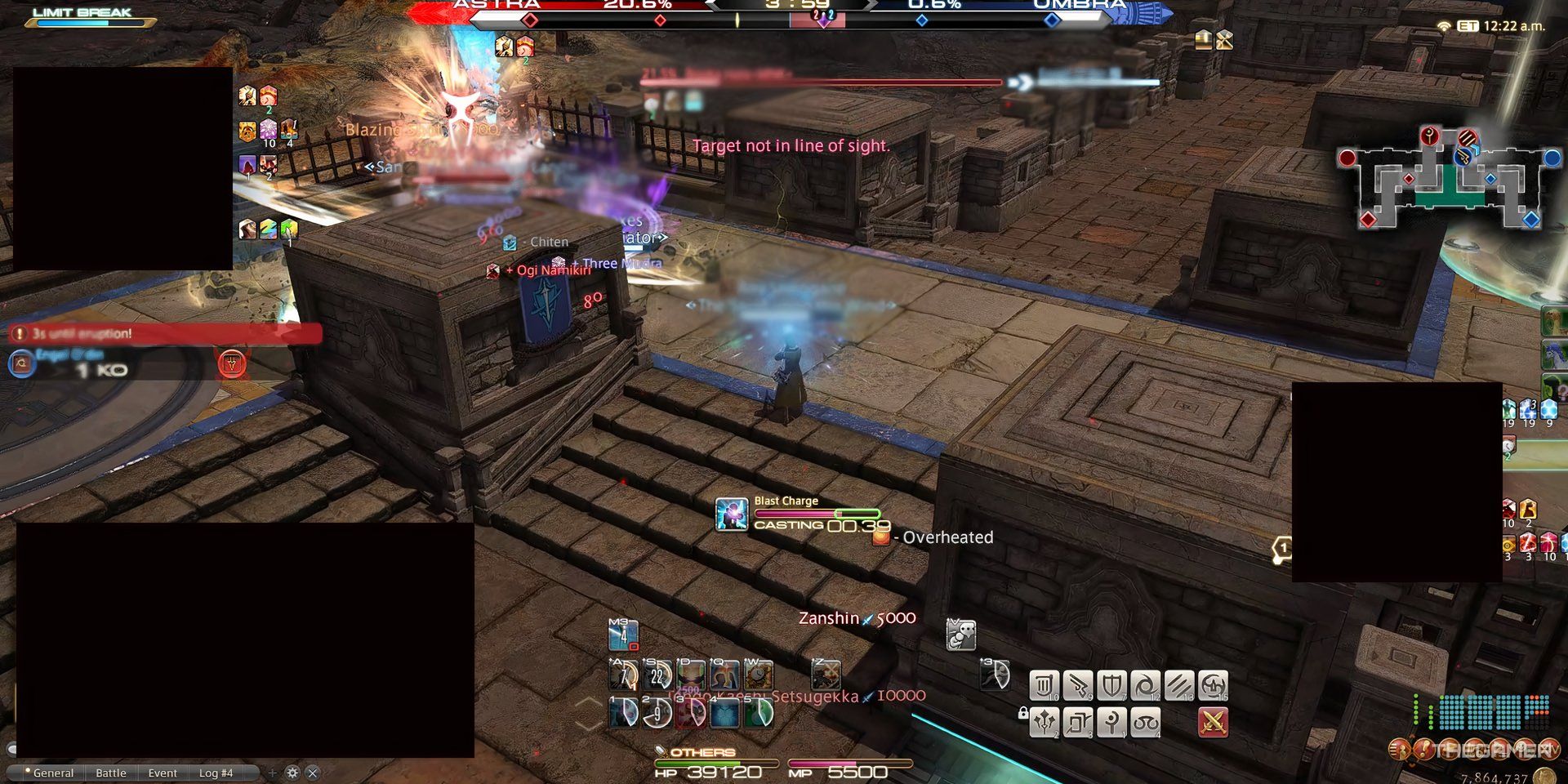 Attacking the backline in a Crystalline Conflict match in Final Fantasy 14.