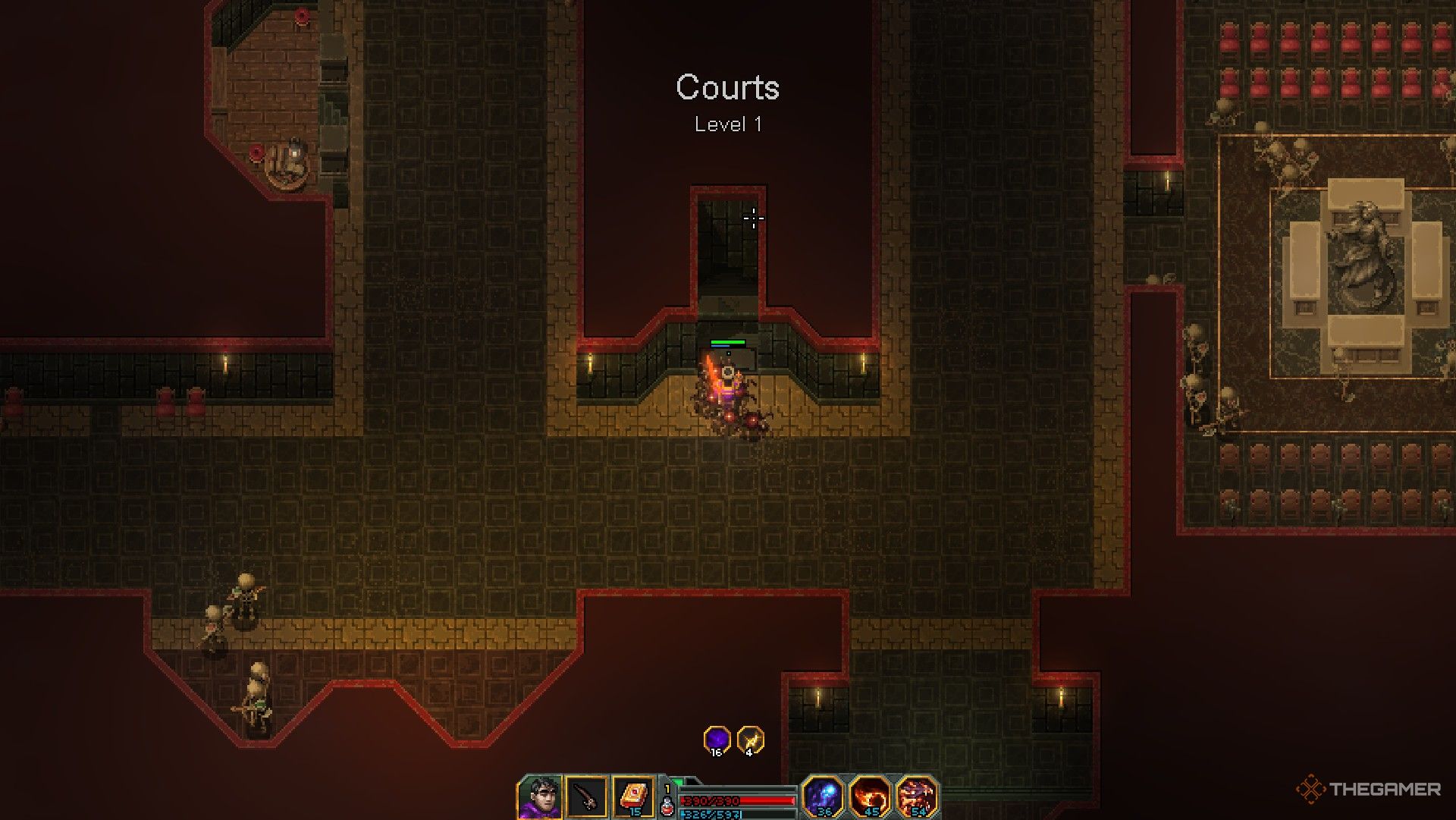 Heroes Of Hammerwatch 2: The opening zone of the Courts.