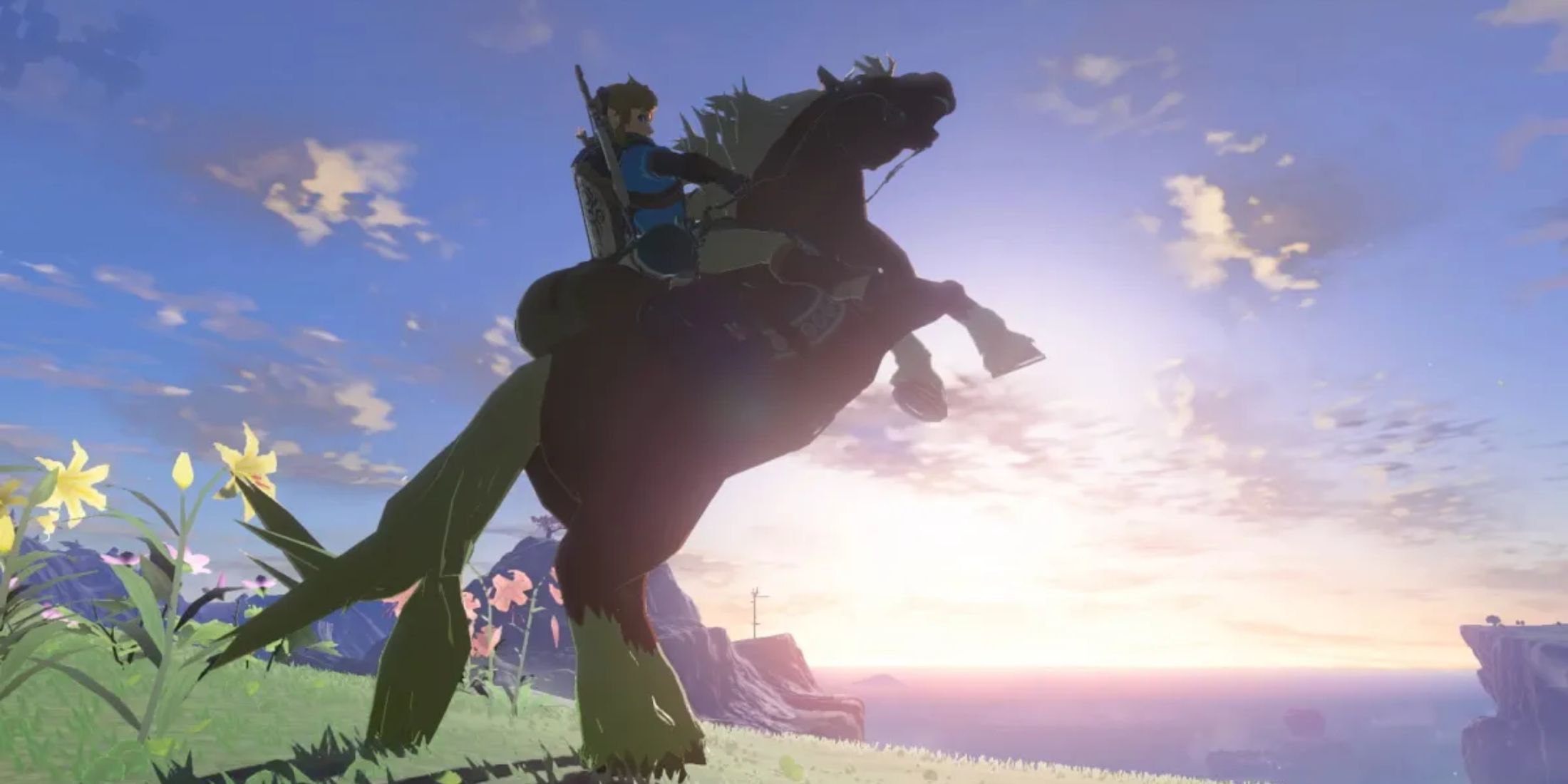 The Legend of Zelda Tears of the Kingdom horse rearing