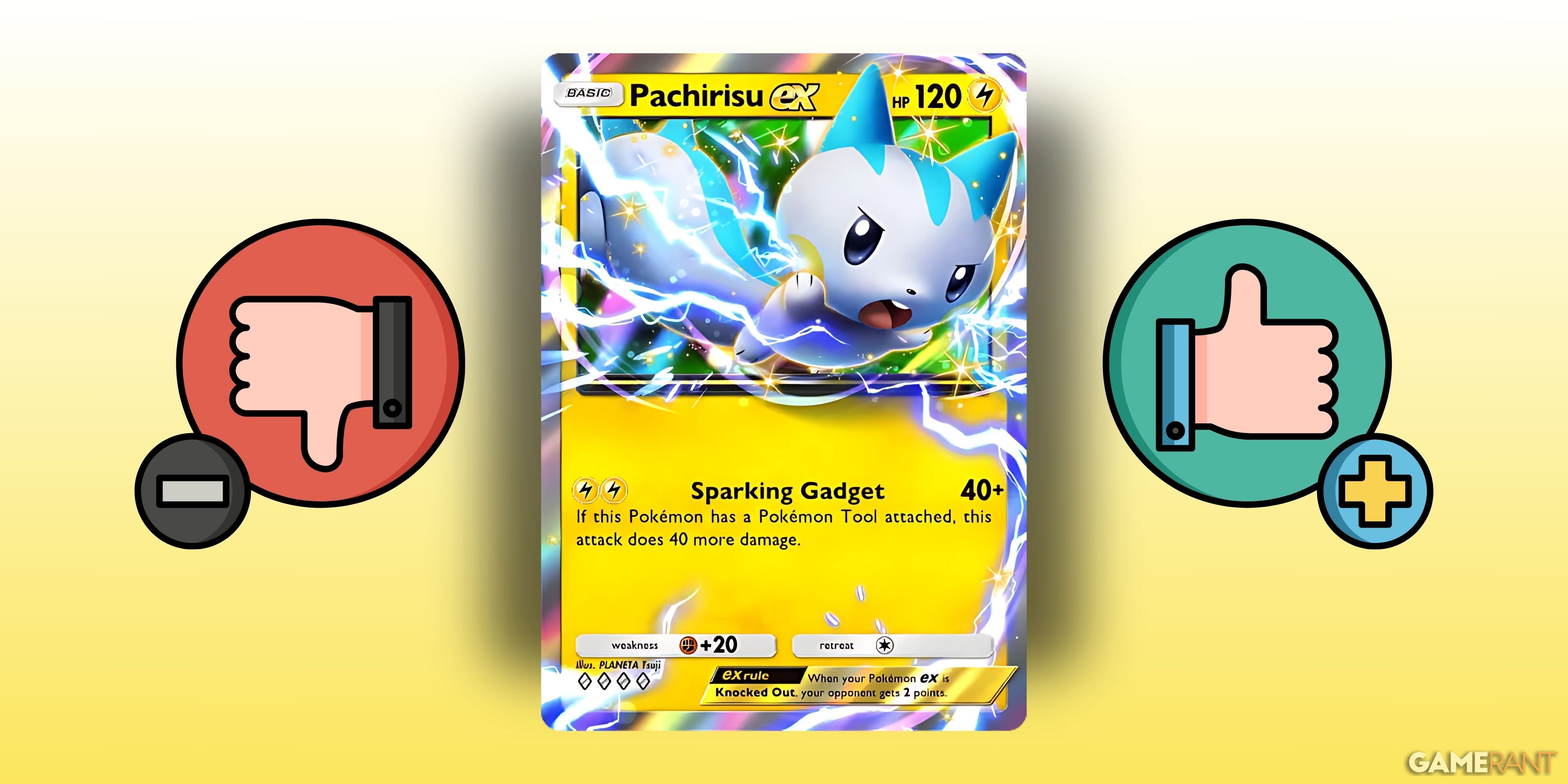 pachirisu ex's advantages and disadvantages in pokemon tcg pocket.